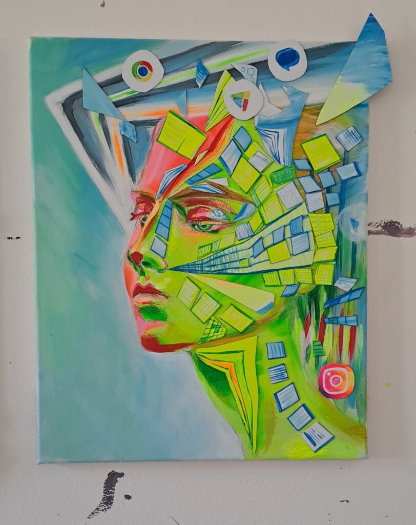 Mobile woman